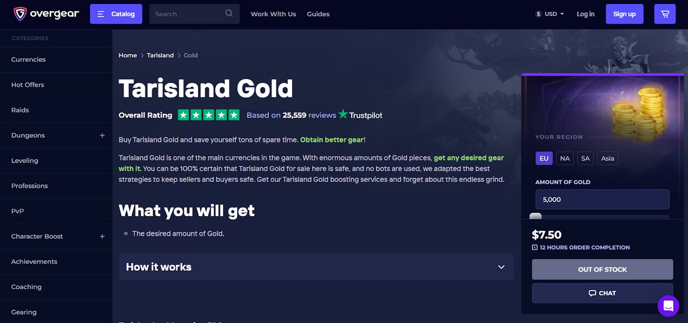 For those in search of the best Tarisland gold buying site